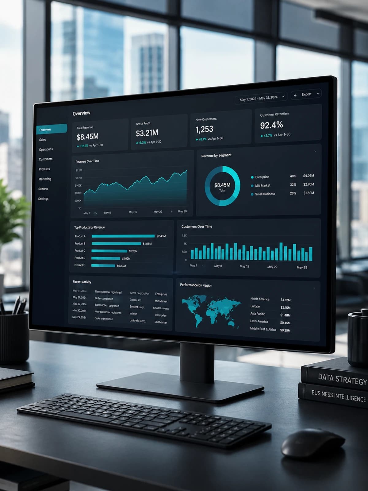 Dashboards service preview image.